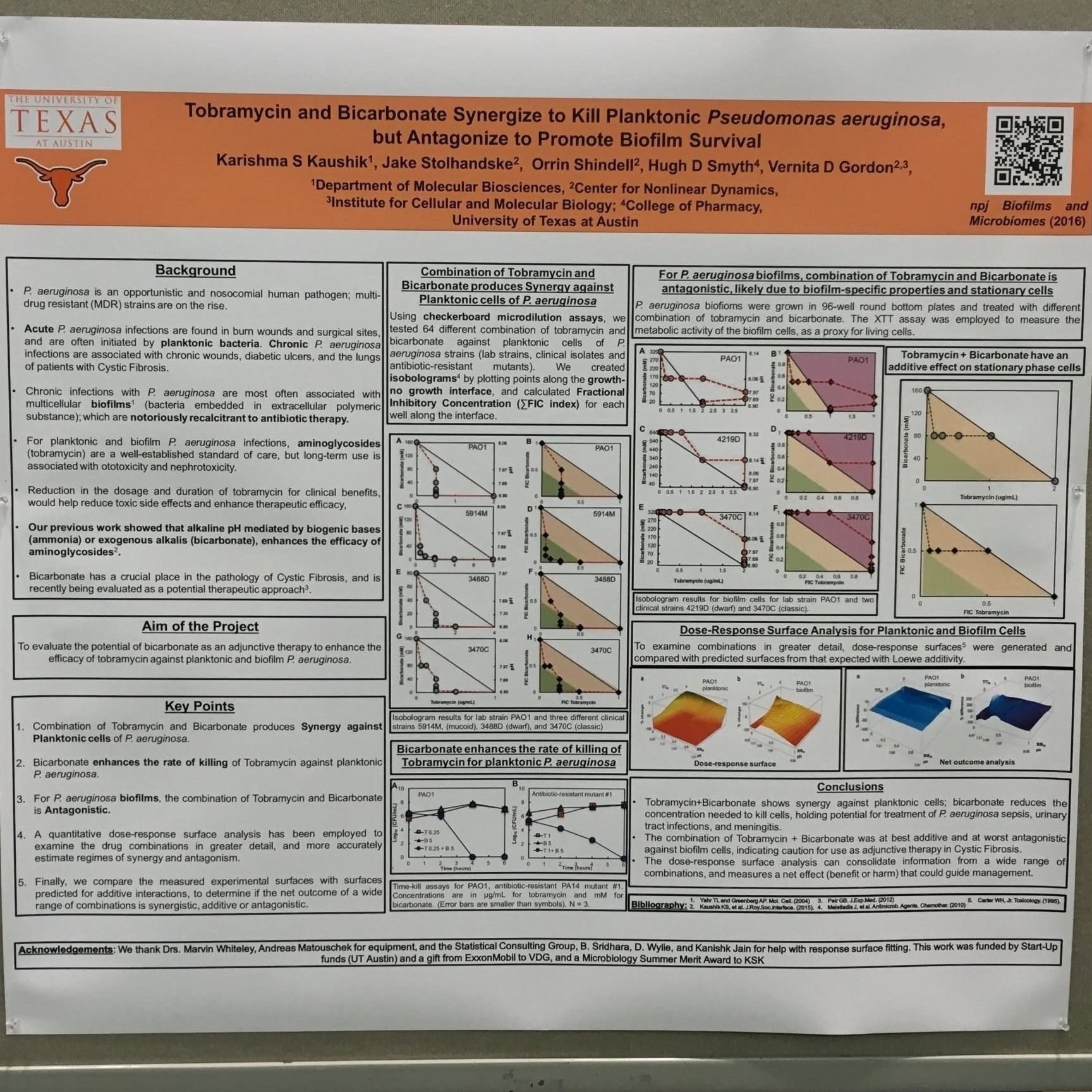 Karishma Kaushik's poster at The ASM Microbe 2017. Picture Credit: Karishma Kaushik.